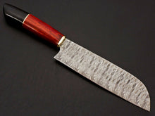 Load image into Gallery viewer, HS-256 Custom Hand Forged 12.5&quot; Damascus Steel Hidden Tang Chef Knife
