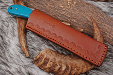 Load image into Gallery viewer, HS-1006 | Custom Handmade Railroad Steel Bull Cutter Knife With Hard Resin Handle
