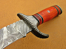 Load image into Gallery viewer, HS-467  Custom Handmade Damascus Steel Hunting knife With Micarta Handle Daily Carry
