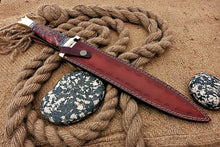 Load image into Gallery viewer, Handmade D2 Fighter Hunting Combat Mini Sword knife With Resin Handle
