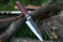 Load image into Gallery viewer, HS-259 Custom 11&#39;&#39; PRO CHEF Knife, Steel Knife French Chef knife EXOTIC Red Heart Wood
