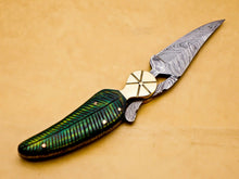 Load image into Gallery viewer, Damascus Folding Knife Custom knife Handmade Folding Knife

