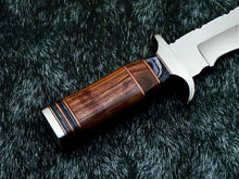 Load image into Gallery viewer, HS-313 Custom Handmade D2 TOOL Steel Blade 15&quot; Bowie Hunting Knife Hard Wood
