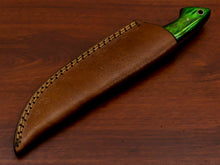 Load image into Gallery viewer, HS-568 HANDMADE DAMASCUS CUSTOM PAKKA WOOD HANDLE SKINNING CAMPING KNIFE
