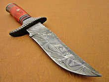 Load image into Gallery viewer, HS-467  Custom Handmade Damascus Steel Hunting knife With Micarta Handle Daily Carry
