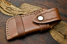 Load image into Gallery viewer, Custom Handmade Damascus Steel Blade Back-Lock Pocket Folding Gifts Knife| Hard Wood
