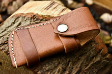 Load image into Gallery viewer, Custom Handmade Damascus Steel Pocket Folding Knife - Beautiful Resin Handle
