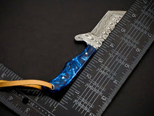 Load image into Gallery viewer, HS-970 &#39;&#39; Custom Hand Forged 6.00&quot; Damascus Steel Full Tang Cowboy Bull Cutter Knife
