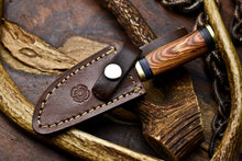 Load image into Gallery viewer, HS-717 Custom Handmade Awesome Wood Handle Damascus Steel Skinner Knife - Best Price
