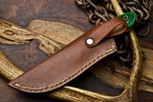 Load image into Gallery viewer, HS-679 Custom Handmade Damascus Steel Skinner Knife - Beautiful Hard Wood Handle
