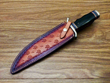 Load image into Gallery viewer, HS-312 Custom Handmade D2 TOOL Steel Blade 15&quot; Bowie Hunting Knife Bull Horn
