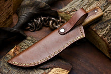 Load image into Gallery viewer, HS-699 Custom Handmade Damascus Steel Skinner Knife - Beautiful Wood Handle
