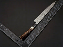 Load image into Gallery viewer, HS-255 Custom Hand Forged 17.5&quot; Damascus Steel Hidden Tang Chef Knife
