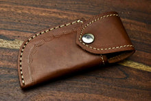 Load image into Gallery viewer, Custom Handmade Damascus Steel Blade Liner-Lock Pocket Folding Knife| HARD WOOD
