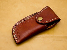 Load image into Gallery viewer, Custom Handmade Damascus Folding-Pocket Knife With Wood Handle
