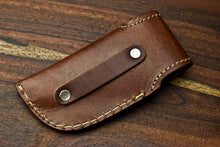Load image into Gallery viewer, Custom Handmade Damascus Steel Blade Liner-Lock Pocket Folding Knife| Ram Horn
