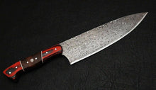 Load image into Gallery viewer, HS-456 Custom Handmade Damascus Kitchen/Chef Knife - Rose Wood Handle - Best Price
