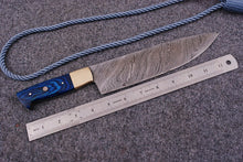 Load image into Gallery viewer, HS-291 Custom Handmade Damascus Kitchen/Chef Knife - Hard Wood Handle - Best Price

