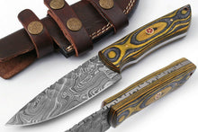 Load image into Gallery viewer, HS-559  Hand Forged Damascus Steel Handmade Hunting Knife
