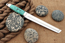 Load image into Gallery viewer, Custom Handmade Steel D2 Fighter Hunting Combat Mini Tanto Blade Sword knife With Resin Handle
