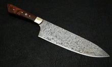 Load image into Gallery viewer, HS-298  Custom Handmade Damascus Kitchen/Chef Knife - Wood Handle - Best Price
