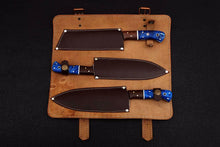 Load image into Gallery viewer, HS-209 Custom Handmade Damascus KItchen-Chef Knives Set Lot Of Three Pecs With Bone Handle
