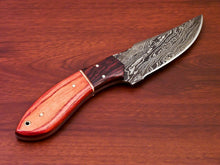 Load image into Gallery viewer, HS-806 Custom Handmade Damascus Skinner Knife With Hard Wood Handle
