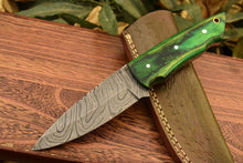 Load image into Gallery viewer, HS-836 Custom Handmade Damascus Skinner Knife With Hard Wood Handle
