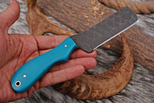 Load image into Gallery viewer, HS-1006 | Custom Handmade Railroad Steel Bull Cutter Knife With Hard Resin Handle
