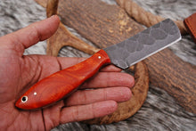 Load image into Gallery viewer, HS-1003 | Custom Handmade High Carbon Steel Skinner/Bull Cutter Knife With Resin Handle
