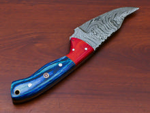 Load image into Gallery viewer, HS-815 Custom Handmade Damascus Skinner Knife With Hard Wood Handle
