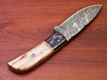 Load image into Gallery viewer, HS-809 Custom Handmade Damascus Skinner Knife With Wood Handle
