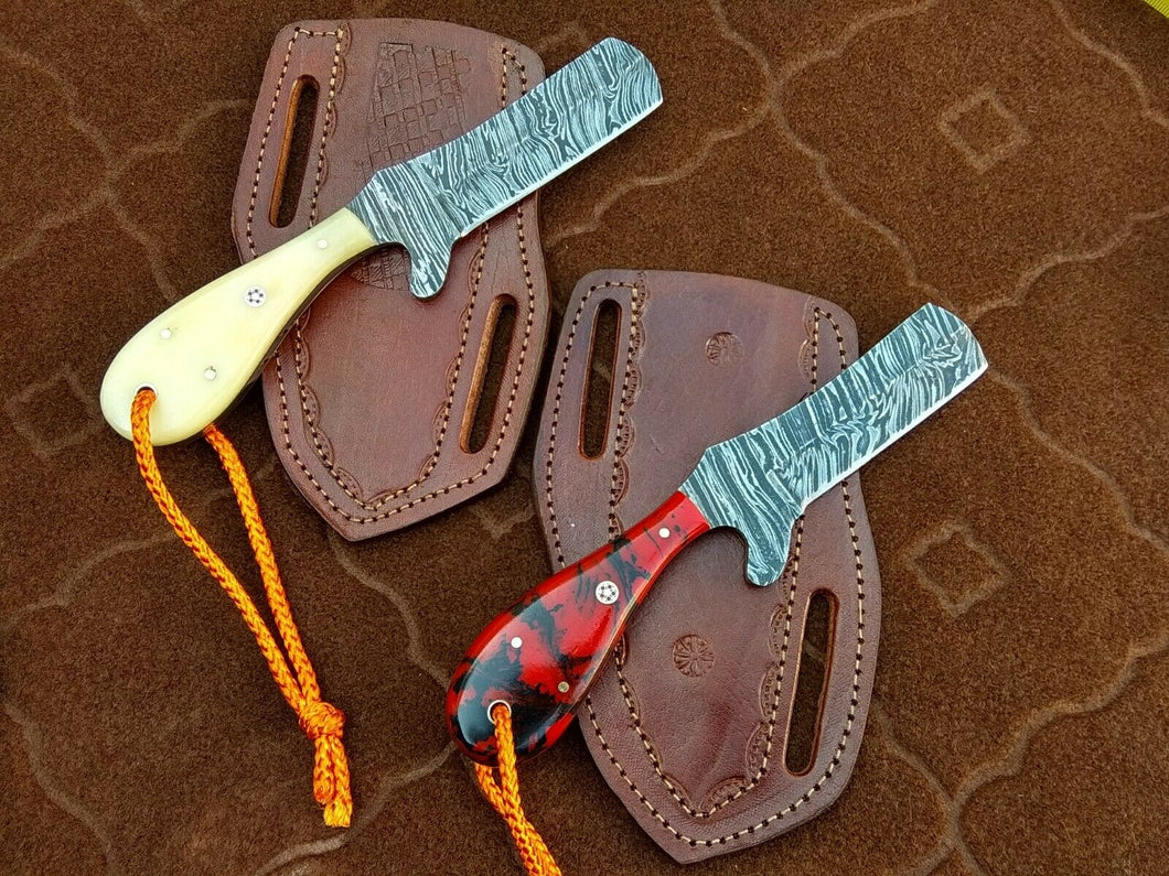 HS-988 Custom Cowboy Knife SET Handmade Rare Damascus Knives