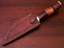 Load image into Gallery viewer, HS-525 Custom Handmade Damascus Hunting Knife Blade With Wood Handle
