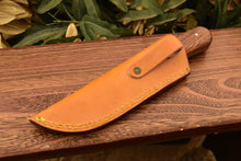 Load image into Gallery viewer, HS-828 Custom Handmade Damascus Skinner Knife With Pure Wood Handle
