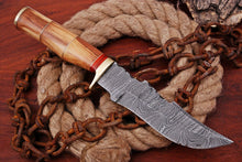 Load image into Gallery viewer, HS-431 | Custom Handmade Damascus Steel Hunitng Knife Camping - Wood Handle

