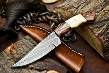 Load image into Gallery viewer, HS-638 Custom Handmade Damascus Hunting Skinning Blade Hunter Camping Full Tang Knife
