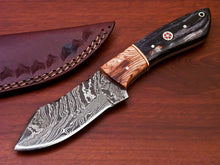 Load image into Gallery viewer, HS-813 Custom Handmade Damascus Skinner Knife With Wood Handle
