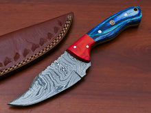 Load image into Gallery viewer, HS-815 Custom Handmade Damascus Skinner Knife With Hard Wood Handle
