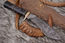 Load image into Gallery viewer, HS-876 Custom Handmade Damascus Steel 12 Inch Kukri Knife - Hard Wood Handle
