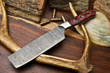 Load image into Gallery viewer, HS-262 Hand Made Damascus Steel Blade Chef Kitchen Cleaver Knife Full Tang Knife | HARD WOOD
