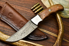 Load image into Gallery viewer, HS-623 Handmade Damascus Skinning Blade Camping Full Tang Knife
