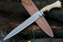 Load image into Gallery viewer, HS-367 '' Damascus Steel Hunting Bowie Knife, Survival knife, Damascus Steel, Chinaar Wood
