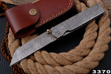 Load image into Gallery viewer, Custom Handmade Full Damascus Folding-Pocket Knife
