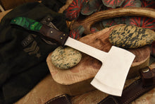 Load image into Gallery viewer, HS-1079 | Custom Handmade Steel Tomahawk knife, Hatchet, Axe,Integral Hard Wood
