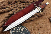 Load image into Gallery viewer, HS-1101 | Custom Handmade Steel D2 Fighter Hunting Combat Mini Sword knife With Resin Handle
