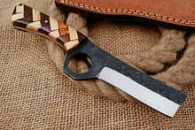 Load image into Gallery viewer, HS-1004 | Custom Handmade High Carbon Steel Skinner/Bull Cutter Knife With Wood Handle
