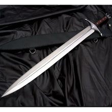 Load image into Gallery viewer, HS-1089 | 30" BEAUTIFUL CUSTOM HANDMADE D2 TOOL STEEL HUNTING SWORD WITH SHEATH
