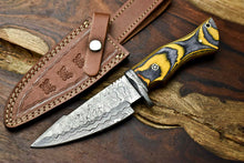 Load image into Gallery viewer, HS-395 | Handmade Damascus Steel Blade Hunting Knife | HARD WOOD
