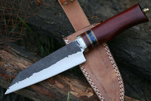 Load image into Gallery viewer, HS-259 Custom 11&#39;&#39; PRO CHEF Knife, Steel Knife French Chef knife EXOTIC Red Heart Wood
